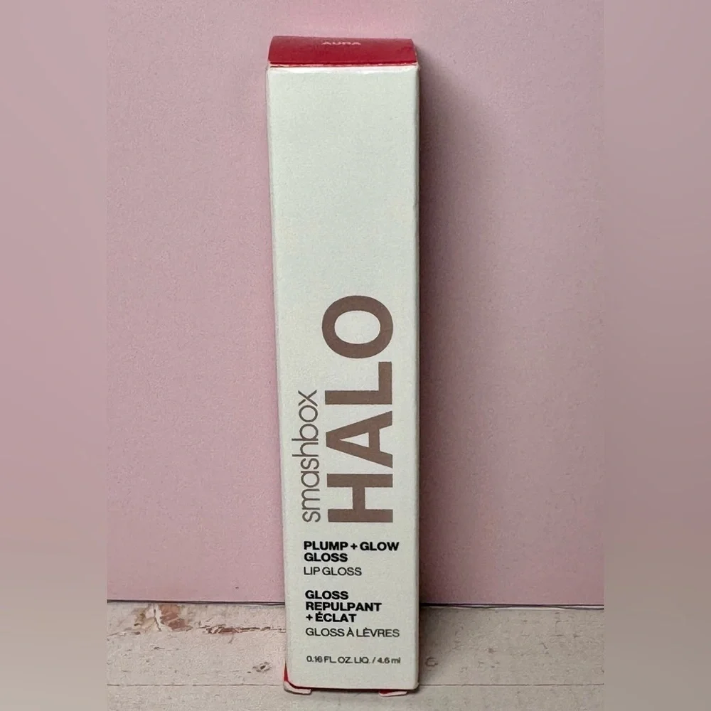 Smashbox Halo Plump + Glow Lip Gloss (Aura) NIB 4.6 ml / 0.16 fl oz